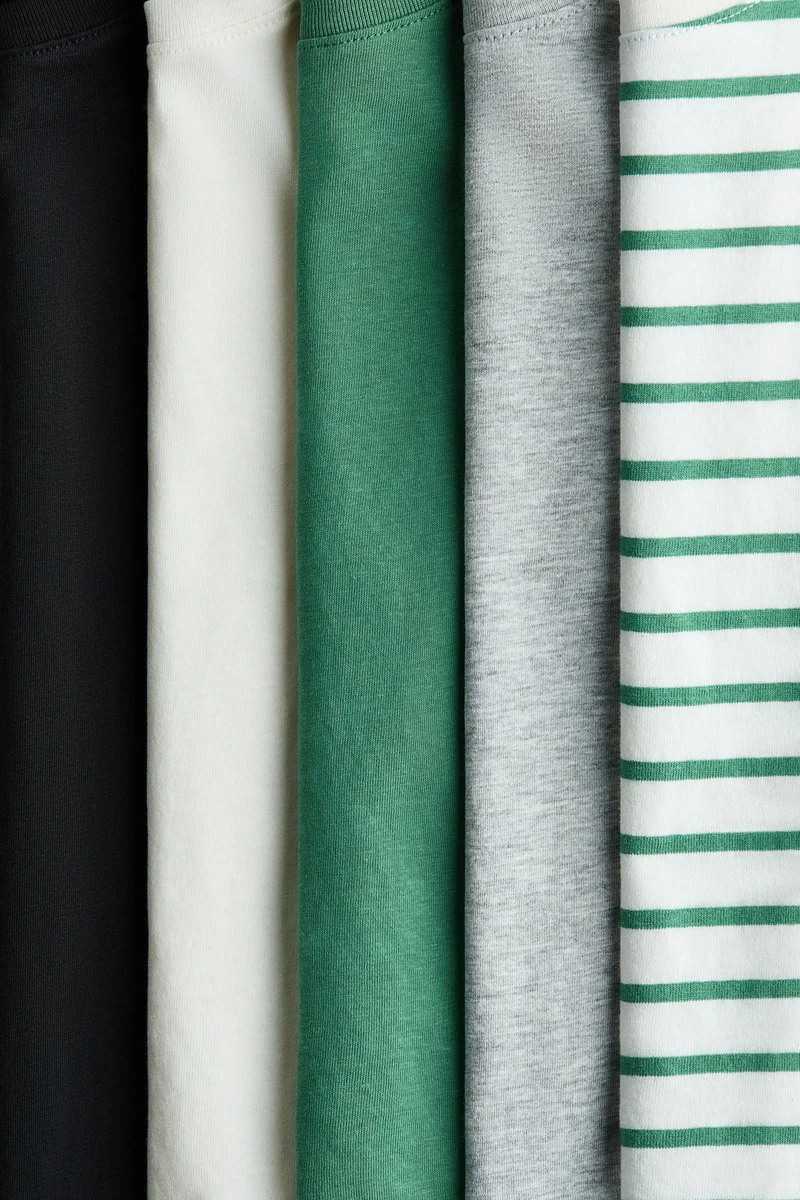 H&M 5-pack cotton jersey tops